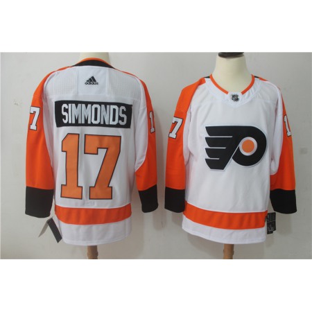 Men's Adidas Philadelphia Flyers #17 Wayne Simmonds White Stitched NHL Jersey
