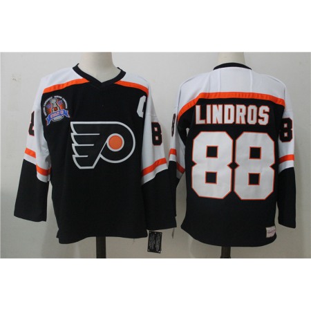 Men's Philadelphia Flyers #88 Eric Lindros Black 1997 Stanley Cup Ccm Vintage Throwback Stitched NHL Jersey