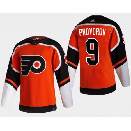 Men's Philadelphia Flyers #9 Ivan Provorov Orange Reverse Retro Stitched Jersey
