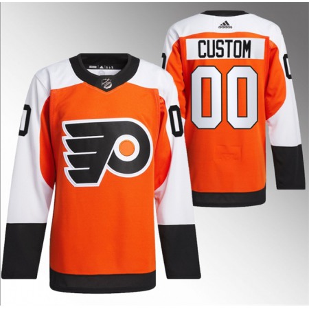 Men's Philadelphia Flyers Custom 2023/24 Orange Stitched Jersey