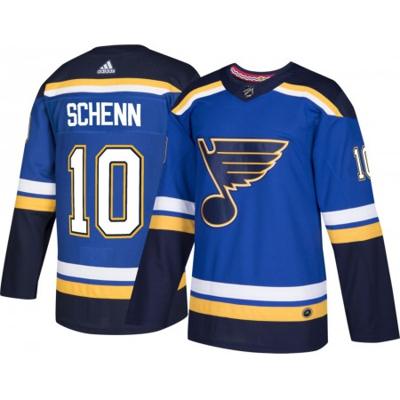 Men's Adidas St. Louis Blues #10 Brayden Schenn Blue Stitched NHL Jersey