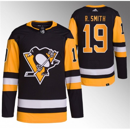 Men's Pittsburgh Penguins #19 Reilly Smith Black Stitched Jersey