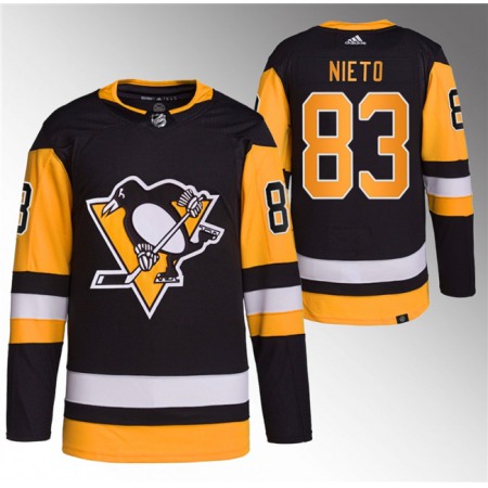 Men's Pittsburgh Penguins #83 Matt Nieto Black Stitched Jersey