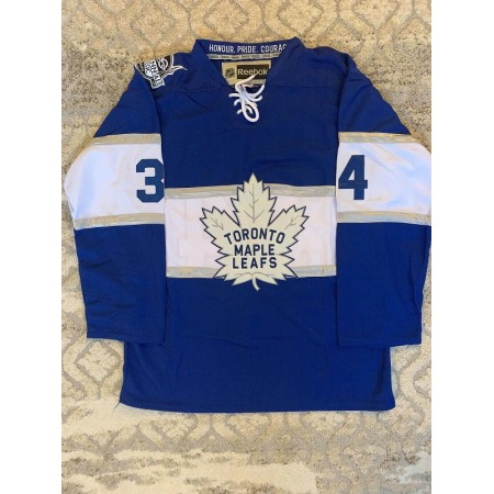 Men's Toronto Maple Leafs #34 Auston Matthews Blue Stitched Jersey