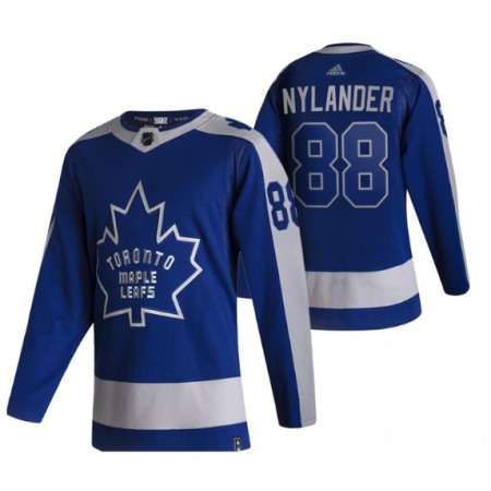 Men's Toronto Maple Leafs #88 William Nylander 2020/2021 Blue Reverse Retro Special Edition Stitched Jersey