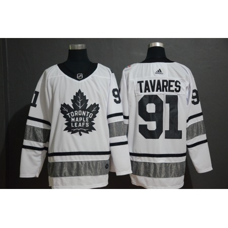 Men's Toronto Maple Leafs #91 John Tavares White 2019 NHL All-Star Game Jersey