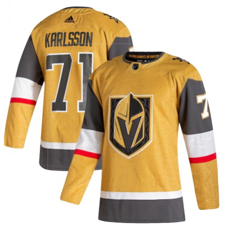 Men's Vegas Golden Knights #71 William Karlsson Gold Stitched NHL Jersey