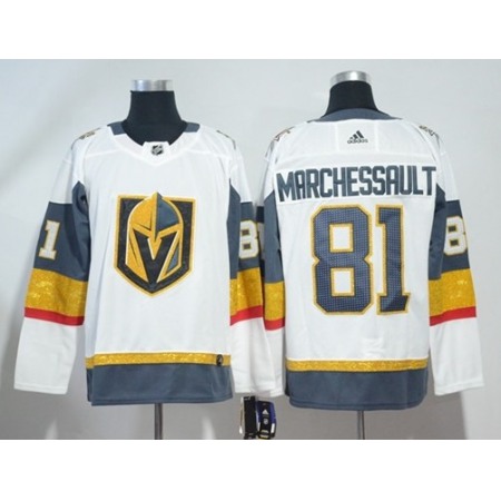 Men's Vegas Golden Knights #81 Jonathan Marchessault White Stitched NHL Jersey