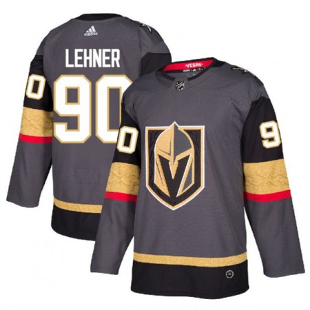 Men's Vegas Golden Knights #90 Robin Lehner Gray Stitched NHL Jersey