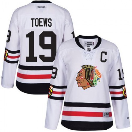 Blackhawks #19 Jonathan Toews White 2017 Winter Classic Women's Stitched NHL Jersey