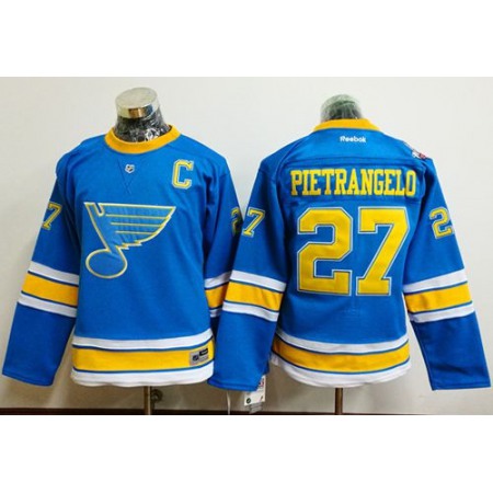 Blues #27 Alex Pietrangelo Light Blue 2017 Winter Classic Women's Stitched NHL Jersey