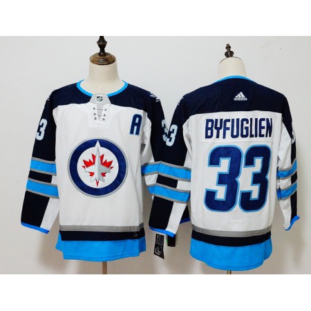 Men's Adidas Winnipeg Jets #33 Dustin Byfuglien White Stitched NHL Jersey