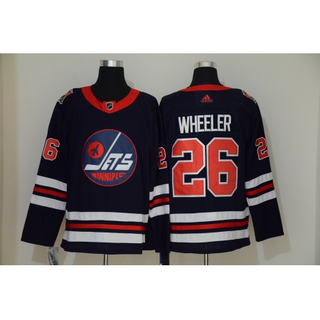 Men's Winnipeg Jets #26 Blake Wheeler Navy Stitched NHL Jersey