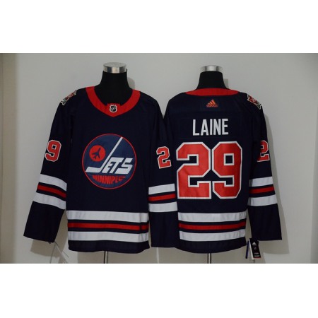 Men's Winnipeg Jets #29 Patrik Laine Navy Stitched NHL Jersey