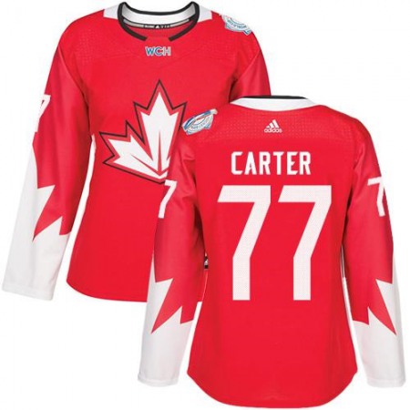Team Canada #77 Jeff Carter Red 2016 World Cup Women's Stitched NHL Jersey