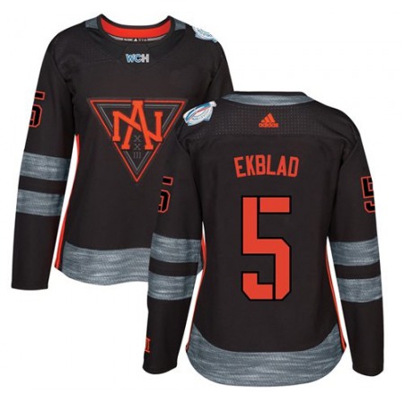 Team North America #5 Aaron Ekblad Black 2016 World Cup Women's Stitched NHL Jersey