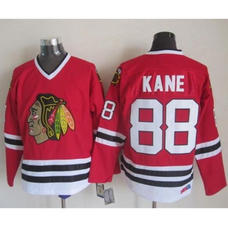 Blackhawks #88 Patrick Kane Red CCM Throwback Stitched NHL Jersey