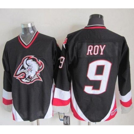 Sabres #9 Derek Roy Black CCM Throwback Stitched NHL Jersey