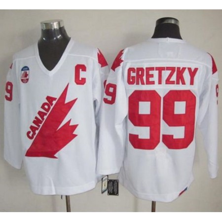 Olympic 1991 CA. #99 Wayne Gretzky White CCM Throwback Stitched NHL Jersey
