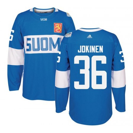 Team Finland #36 Jussi Jokinen Blue 2016 World Cup Stitched NHL Jersey