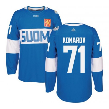 Team Finland #71 Leo Komarov Blue 2016 World Cup Stitched NHL Jersey