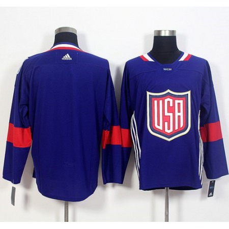 Team USA Blank Navy Blue 2016 World Cup Stitched NHL Jersey