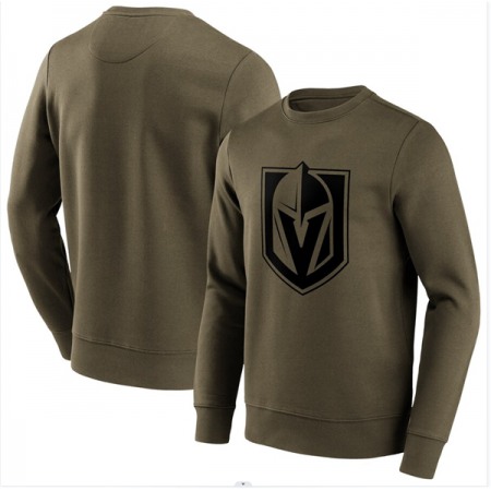 Men's Vegas Golden Knights Green Iconic Preferred Logo Graphic Crew Sweatshirt